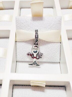 925 Sterling Silver Forky Toy Story Dangle Charm Fits Pandora Bracelets